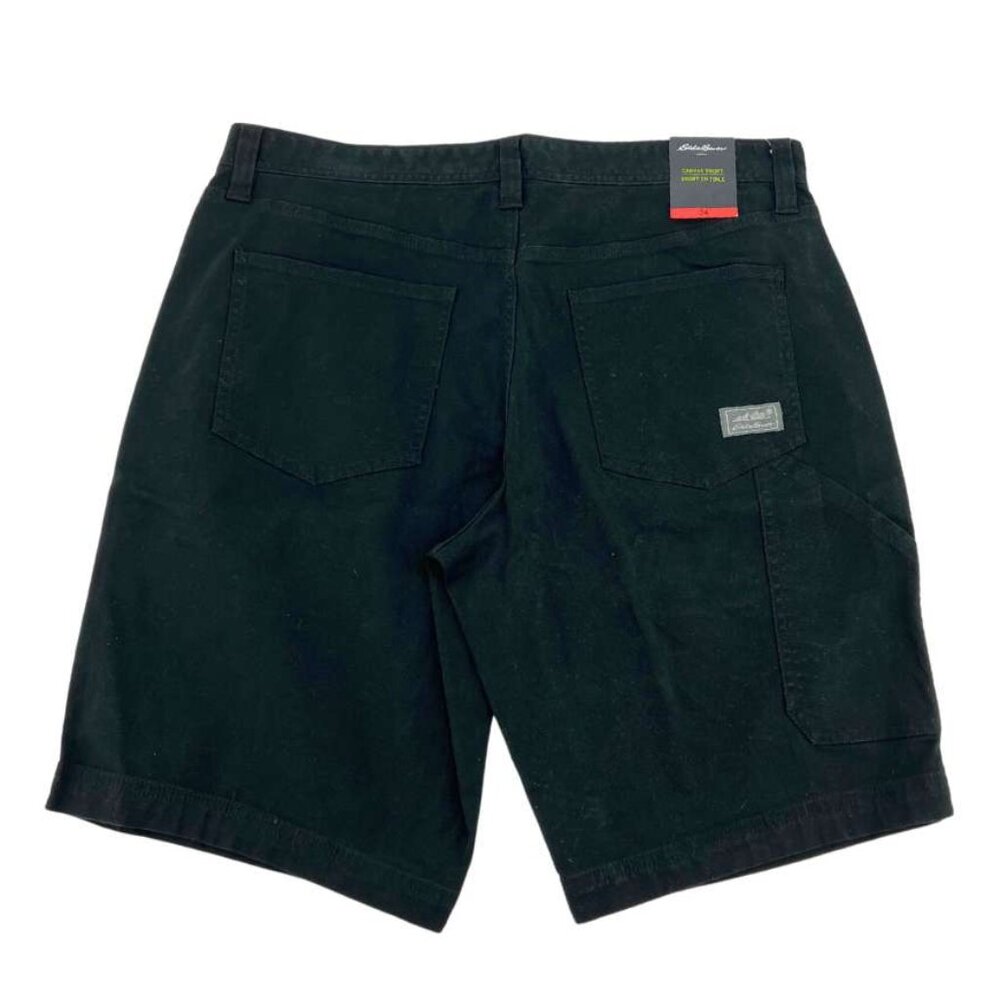 Eddie Bauer Men's Canvas Shorts | Black | Various Sizes **NEW - Picture 2 of 4